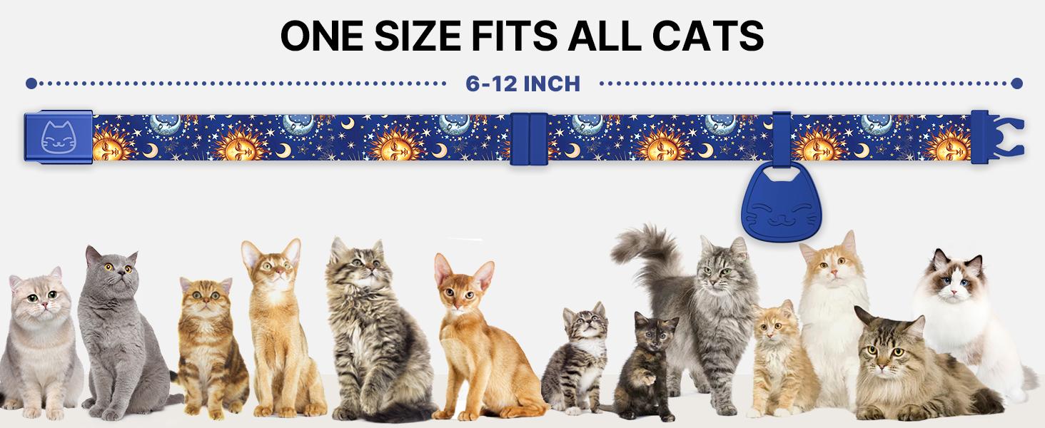 Cat Collar with Name Tag Breakaway: Kitten Collars for Girl Boy Cats with Writable Name Tags, Ultra Soft & Elastic Adjustable (6"-12") Cat Collar with Break Away Safety Buckle, Khaki