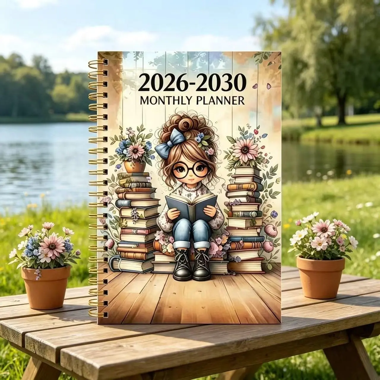 Monthly Planner Notebook for 2026-2030, Organize Your Life Efficiently, Essential Tool for Goal Setting and Time Management