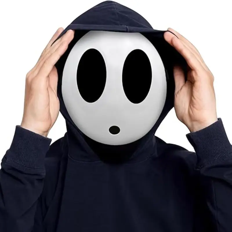 Shy-Guy Mask for Halloween Costume, Anime Cosplay Prop, Party Accessory, Couples, School Festival, Fairground Event