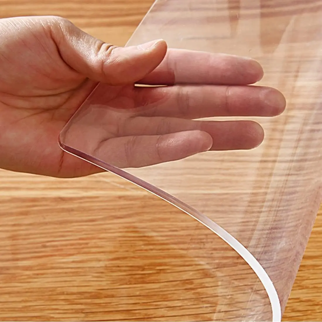 36x36 inch Clear Coffee Table Protector Tablecloth Desk Pad Mat Crystal Chair Mat Office Conference Table Cloth Protection PVC Vinyl Countertop Cover Waterproof Non-Slip