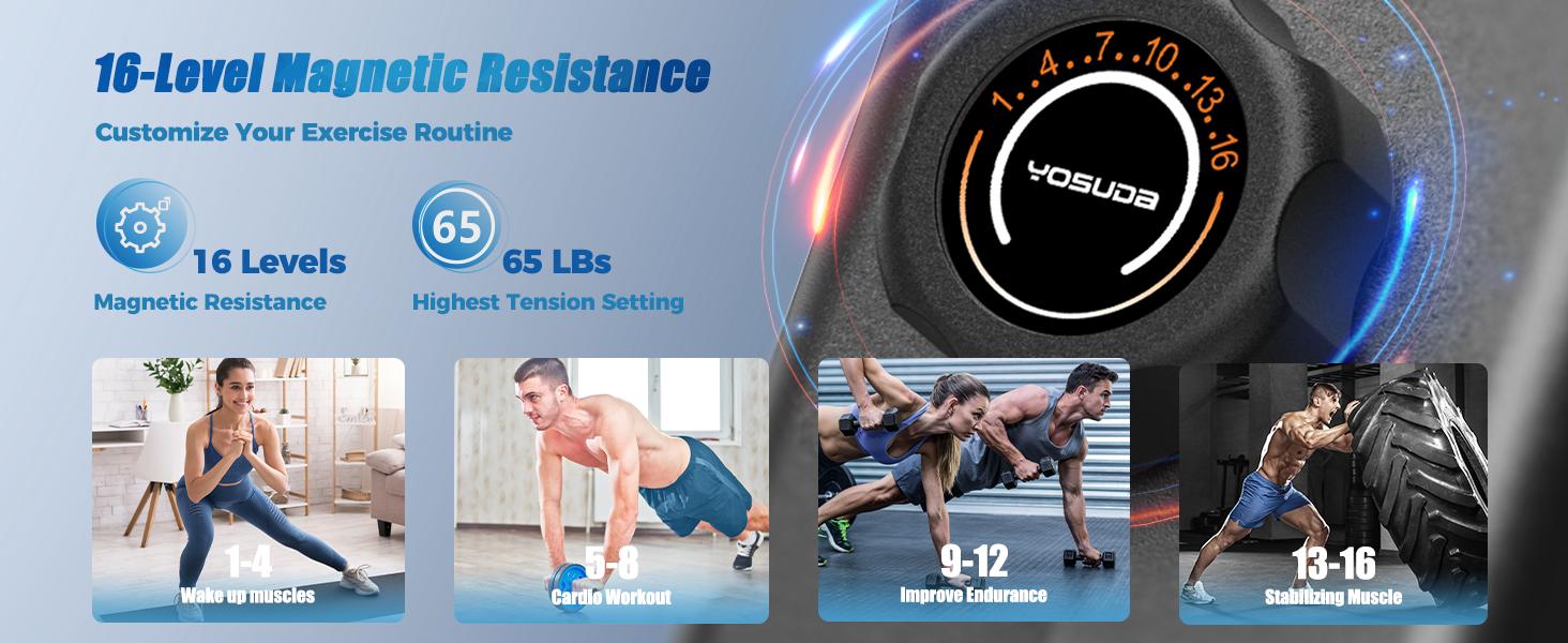 Magnetic/Water Rowing Machine 350 LB Weight Capacity - Foldable Rower for Home Use with Bluetooth, App Supported, Tablet Holder and Comfortable Seat Cushion