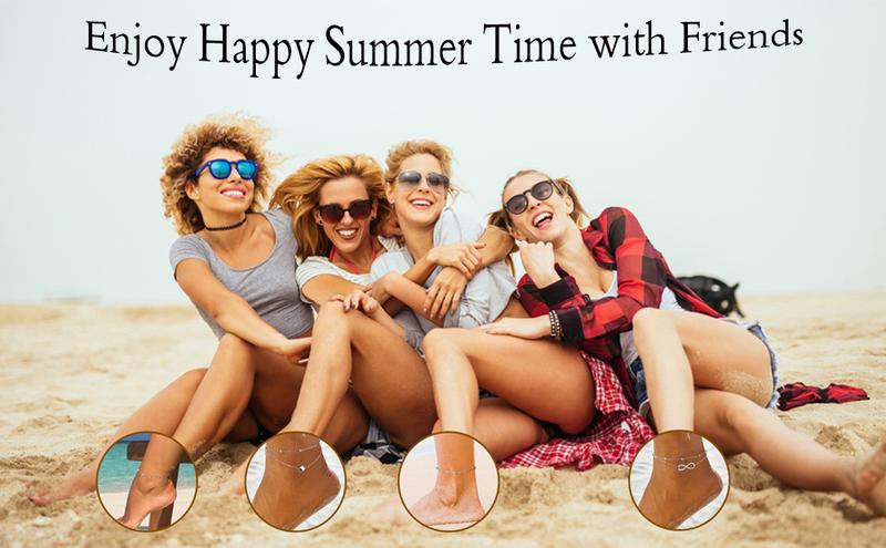 Milacolato Anklet for Women Ankle Bracelet Layered Bead Dot Star Heart Infinity Ankle Bracelets Durable Cuban/Figaro/Herringbone Link Chain Ajustable Foot Ankle Bracelet Beach Jewelry Milacolato Anklet for Women Ankle Bracelet Layered Bead Dot Star Heart Infinity Ankle Bracelets Durable Cuban/Figaro/Herringbone Link Chain Ajustable Foot Ankle Bracelet Beach Jewelry