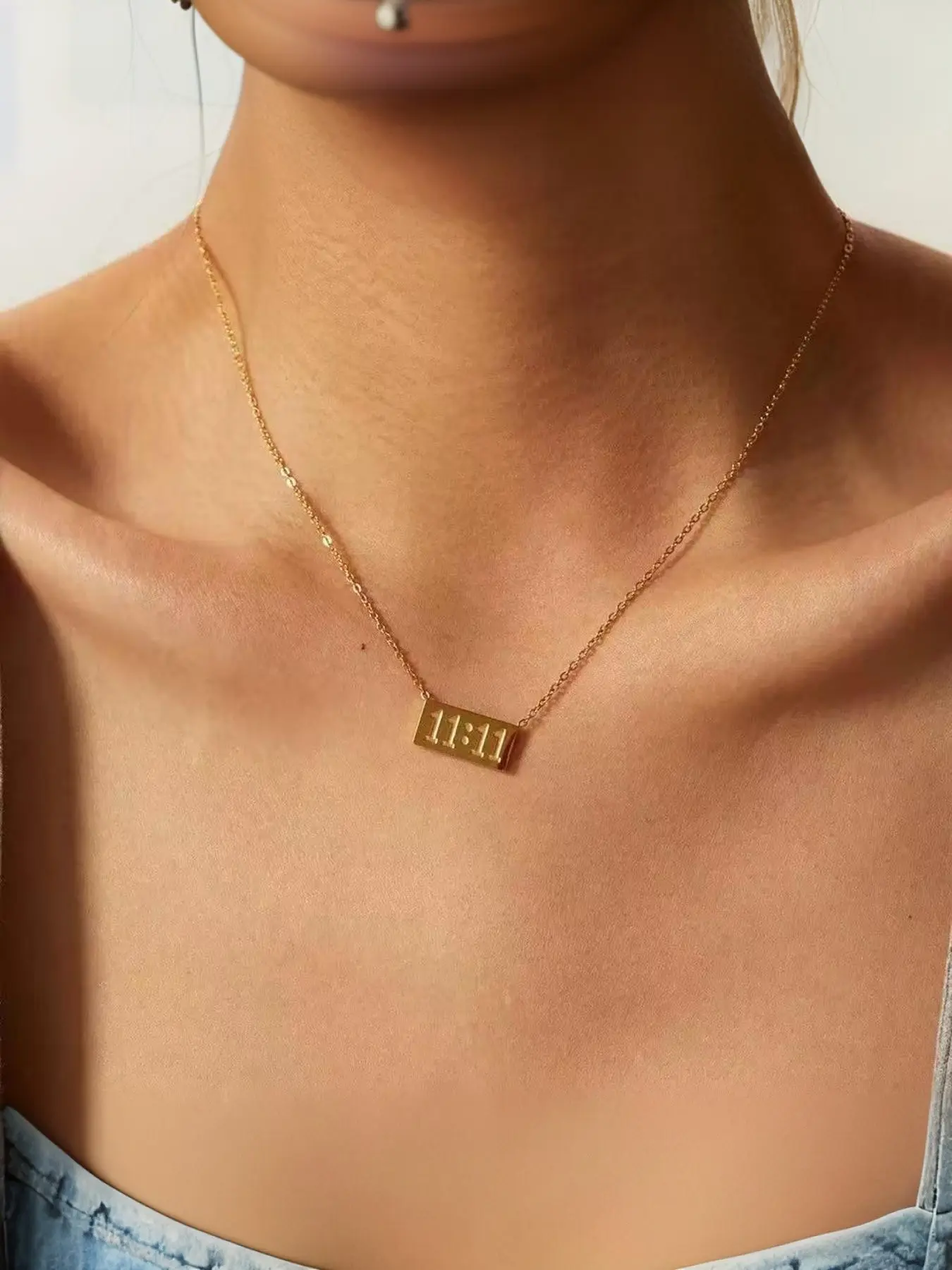 Personalized number 11:11 wish necklace Jewelry