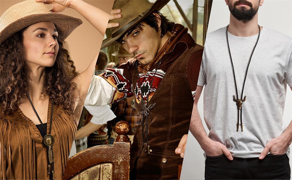 Jstyle 6 Pcs Leather Bolo Tie Turquoise Handmade Round Shape Western Cowboy Native American Bola Tie for Men Women Jstyle 6 Pcs Leather Bolo Tie Turquoise Handmade Round Shape Western Cowboy Native American Bola Tie for Men Women