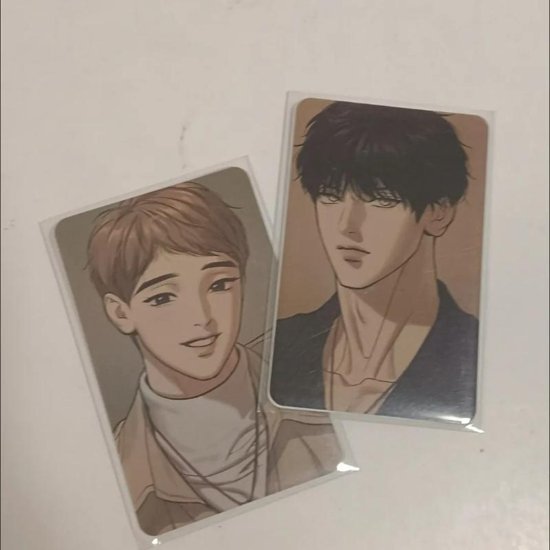 2 Pcs/Set NEW BL Manhwa Lomo Card Dong-gyun,Alex Comic Characters 3 Inches HD Photocard Postcard Friends Cosplay Gift