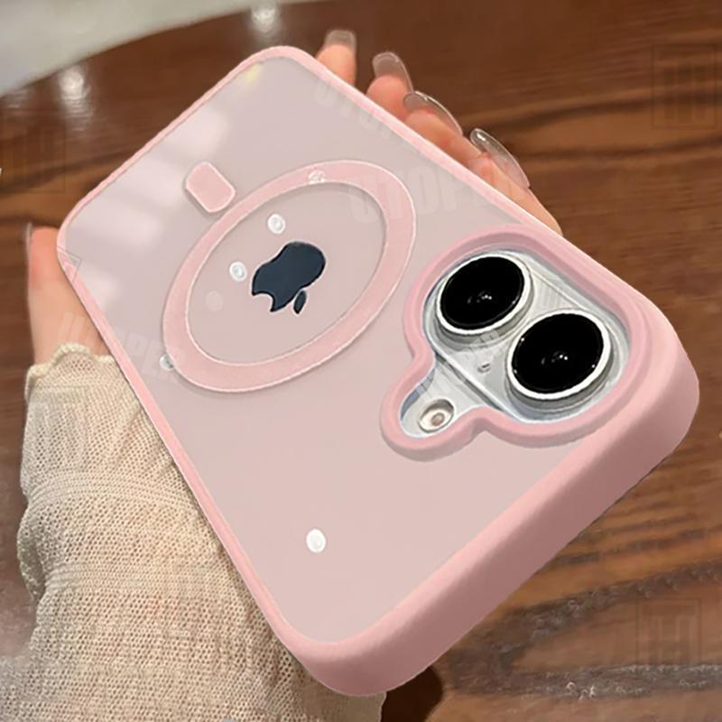 New Senior 16 Pink Magsafe MagneticPhone Case for iPhone17 16 15 14 13 ...