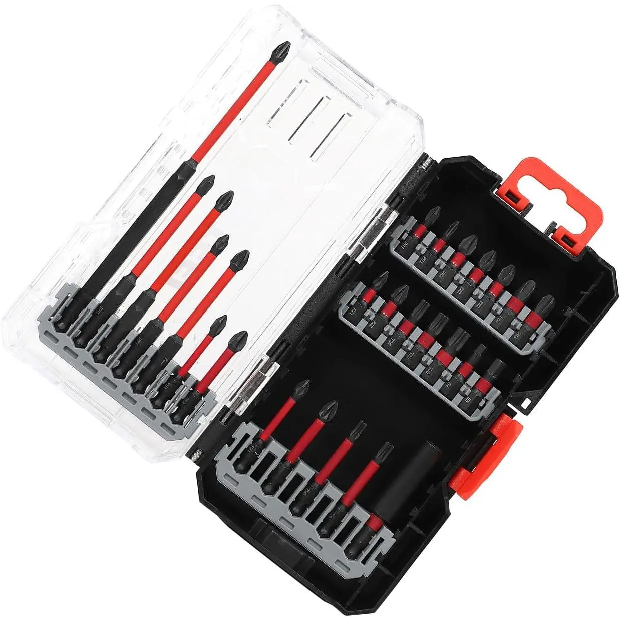 Torx Bit Set 26 count,CR-V Steel  Torx Bit Sets, Tamper Proof  BitSet with Storage Box for Power Screwdrivers and Electric Drills