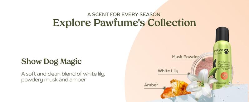 PAWFUME Premium Grooming Spray Dog Spray Deodorizer Perfume for Dogs - Dog Cologne Spray Long Lasting Dog Sprays - Dog Perfume Spray Long Lasting After Bath- Dog deodorizing Spray (Blue Ribbon)