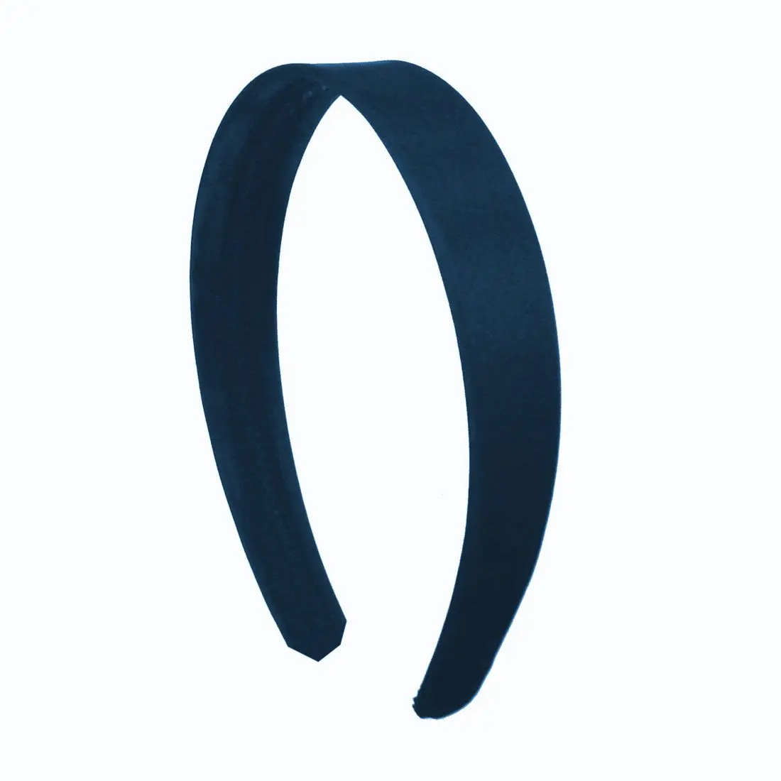 1 Inch Satin Hard Headband, Navy Blue | Fashion Hair  for Women & Girls