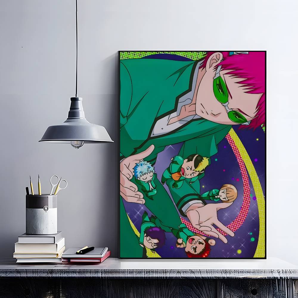 Anime The Disastrous Life Of Saiki K Poster HD art sticky wall waterproof home living room bedroom bar aesthetic decoration