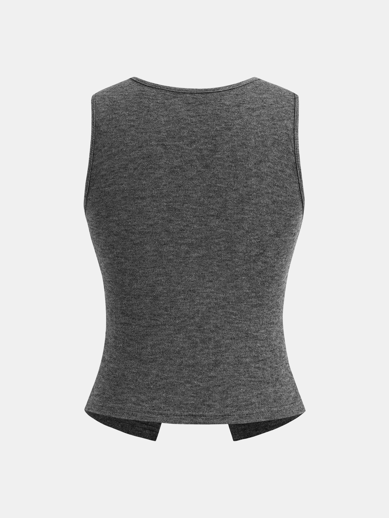 YOZY Women's Bow Decor Tank Top, Casual Sleeveless Top for Daily Wear, Ladies Clothes for All Seasons