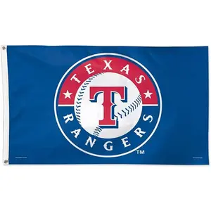 Wincraft MLB Texas Rangers 01795115 Deluxe Flag, 3' x 5'