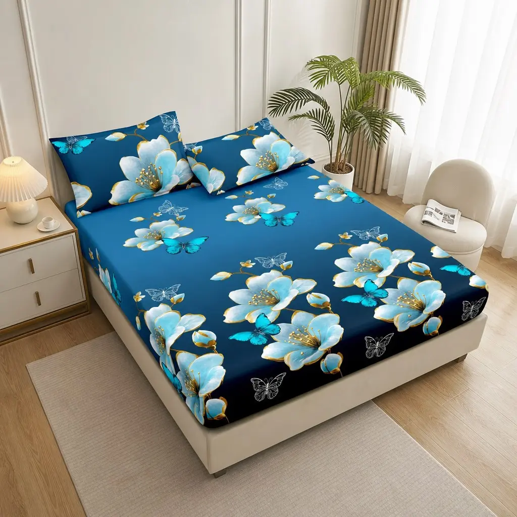 3-Piece Set 100% Polyester Bed Sheet Suite, Comfy Bed Sets, Soft Animal Print, Includes 1 Duvet Cover and 2 Pillowcases, Ideal for Bedroom or Guest Room