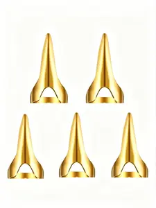 5-Pack Hair Parting Rings, Metal Shiny Hair Parting Rings, Non-Damaging Hair Sectioning Tool, Hair Extension Helper