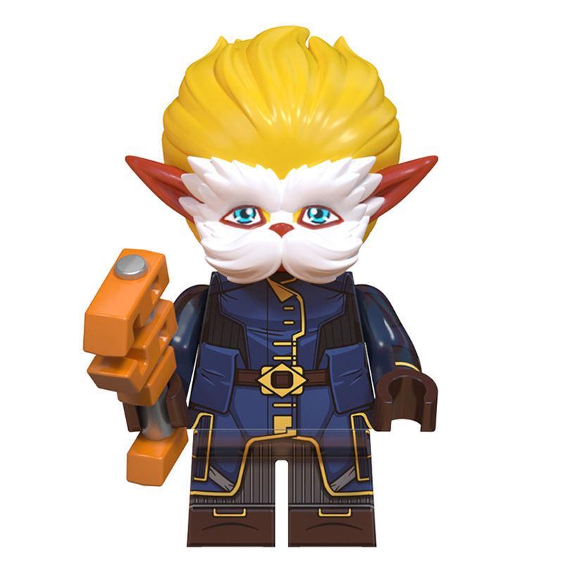 LoL QD001-QD008 Arcane Figure Jinx Vi Anime Figure Jayce Viktor Figurine Statue Model Collection Q Version Decoration Toy Gift popular