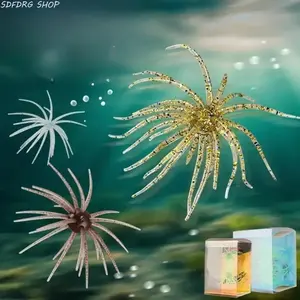 2 Pack Sea Urchin Soft Fishing Lures, TPE Floating Biomimetic Swimbaits for Bass & Trout, Topwater Strike Action, Realistic Artificial Baits, Outdoor Angler Tackle Box Gear,summerwins summerwins