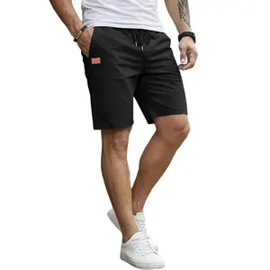 Men Mens Casual Cotton Shorts Drawstring Elastic Waist Summer Golf Pants Stretch Twill Beach Chino Shorts