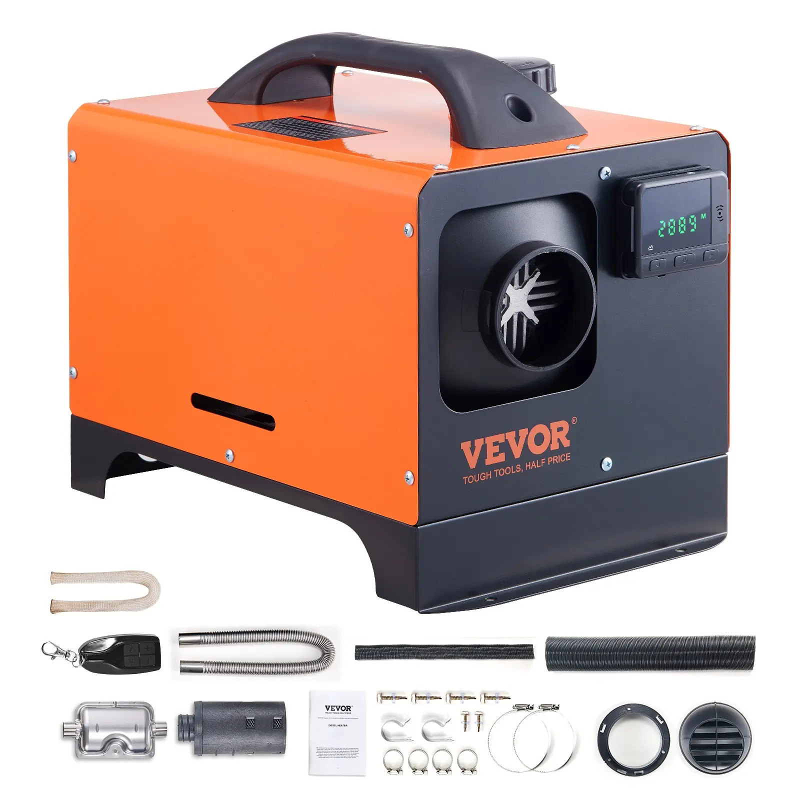 【DealsForYouDays】VEVOR Diesel Air Heater All-in-one 12V 5KW LCD Remote Control for Car RV