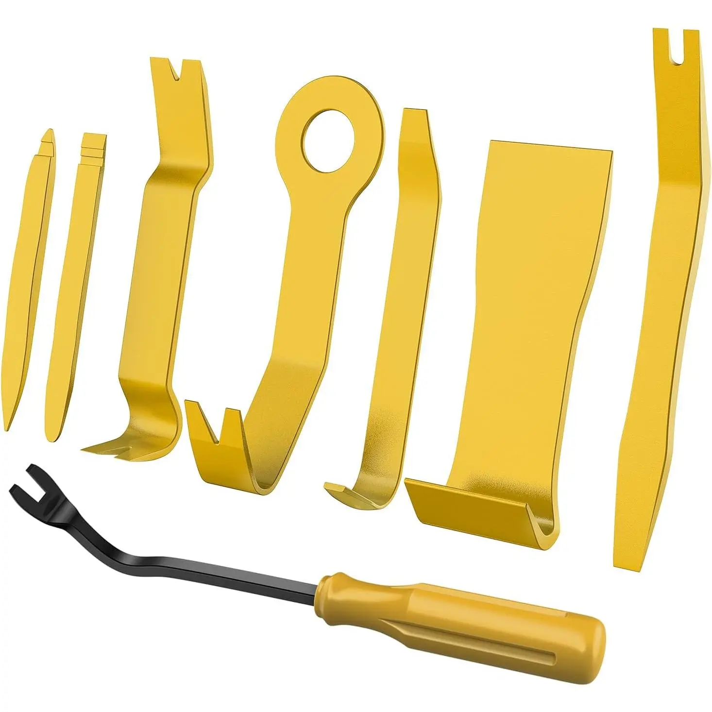 Nilight 8-Piece No-Scratch Automotive Trim Removal Multi-Tool Kit, Automotive Tools for Car Audio, Dash Panel Disassembly & Car Repair, Multi-Tool Trim Tools