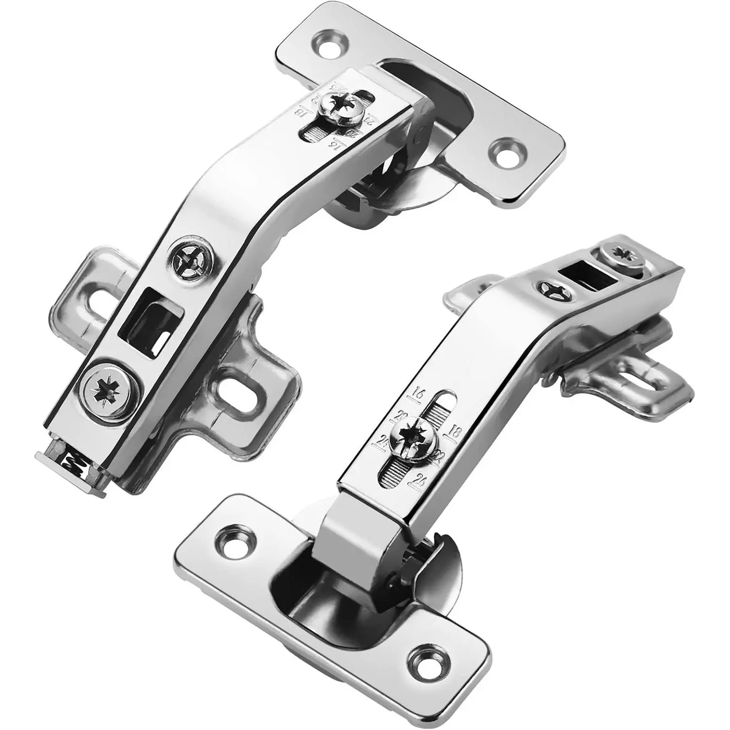 2 Pack 135° Lazy Susan Hinges, Full Overlay Concealed for Corner Kitchen Cabinet Replacement Hardware, Folded Door CupboardGift
