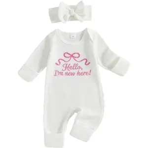 Baby Girl Winter Clothes Newborn Preemie Going Coming Home Outfit Ruffle Mitten Sweater Romper Cute Knit Jumpsuit items