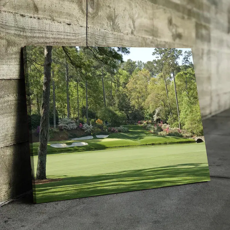 Augusta Hole Canvas Wall Art Beautiful Golf Course Canvas Wall Art Augusta Golf Canvas Print Framed Canvas