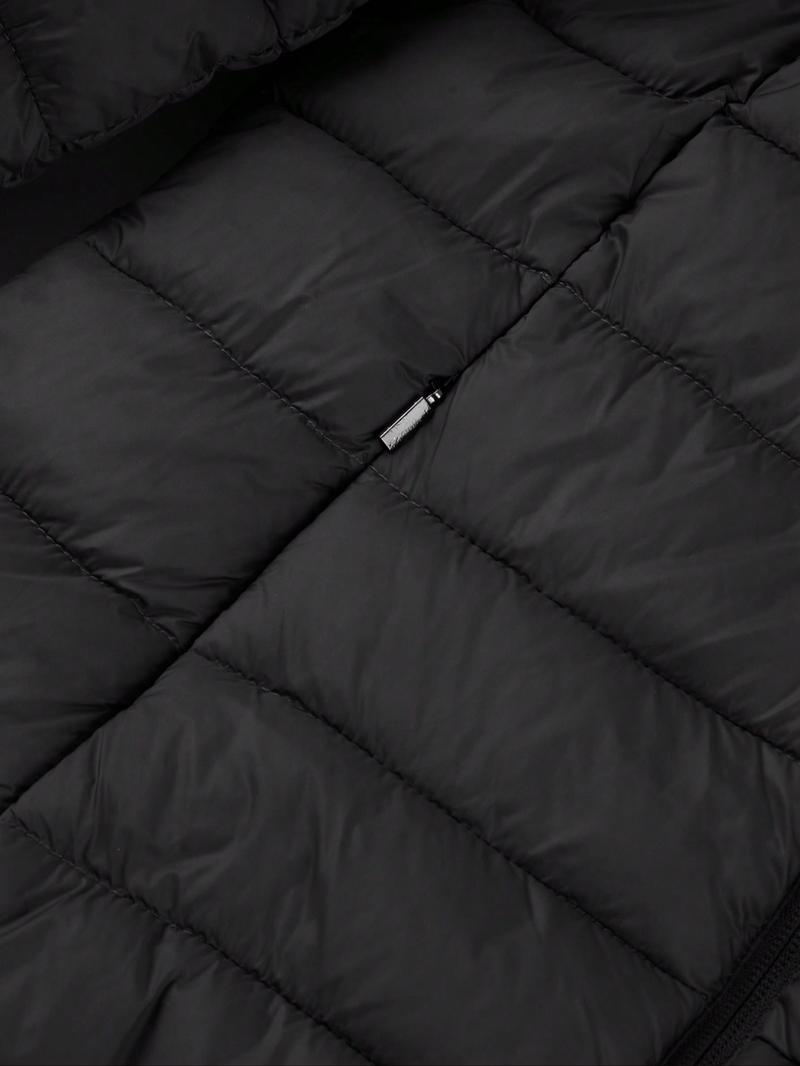 Women's Winter Hooded Jacket, Large Size, Double-Sided Pocket Cotton Coat, Casual Fitted Long Sleeve, Fall & Winter Commuter Wear