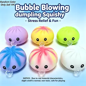 Cute Bubble Popping Dumpling Squishy Blind Box, Soft & Slow Rising Stress Relief Toy, Comfortable Touch, Funny Steamer Gift Box Design, Desk Decor Fidget Toy, Creative Decompression Toy for Kids & Adults, Perfect Gift for Birthday & Holidays