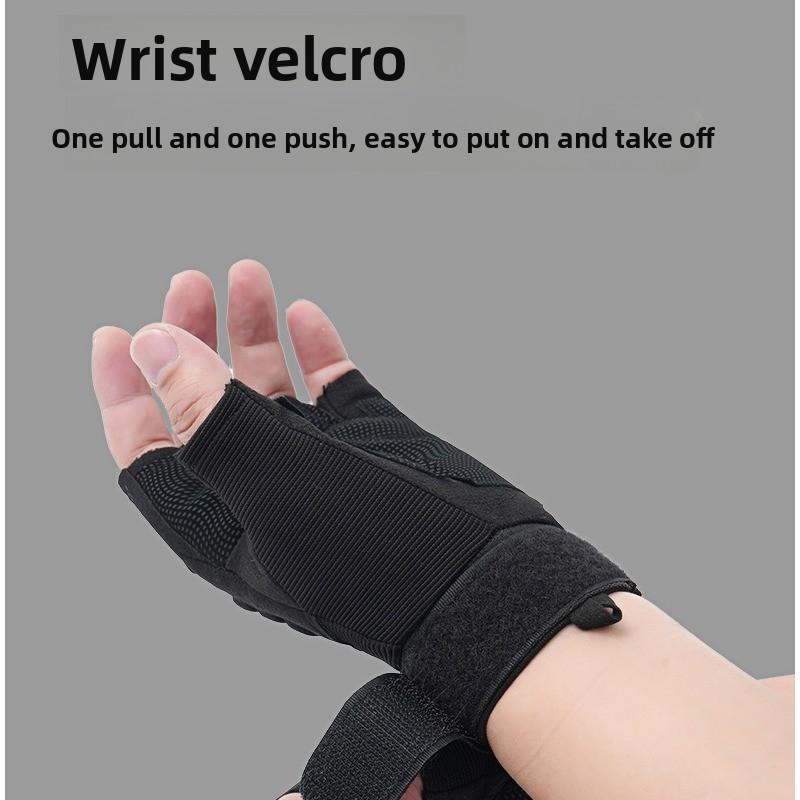 Outdoor tactical gloves non-slip men's and women's sports locomotive motorcycle riding non-slip wear-resistant protective soft half-finger gloves Waterproof Touch Screen Outdoor tactical gloves non-slip men's and women's sports locomotive motorcycle riding non-slip wear-resistant protective soft half-finger gloves Waterproof Touch Screen
