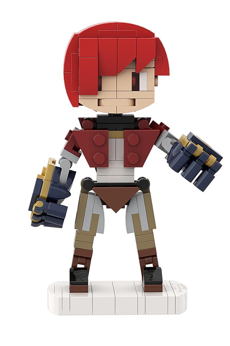 MOC Anime Arcanesed Figure Building Block Scientist Jayce Caitlyn Jinx Vi Warrior Hero Action Doll Brick Toy Gift