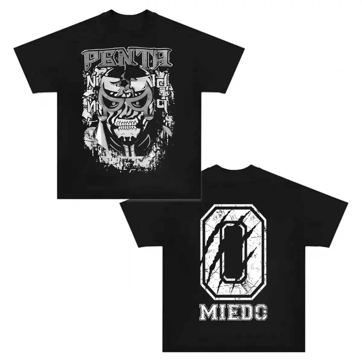 [ 👕 100% Cotton]Penta Jr. Lucha Libre T-Shirt - 2-Sided Premium Wrestling Graphic Tee with Iconic Design, Perfect for Fans & Collectors of Lucha CultureSale Up To 50%