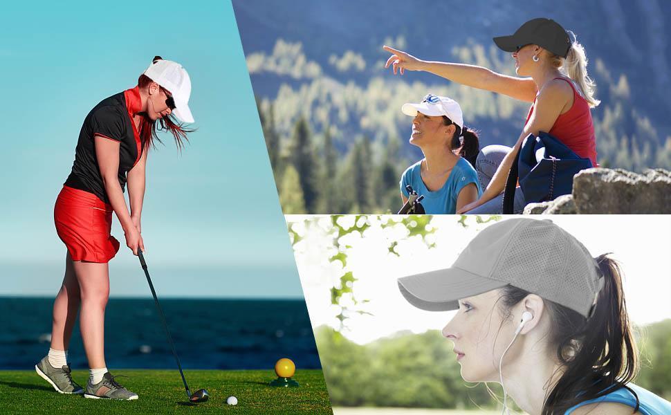 Versatile Women's Criss Cross Ponytail Baseball Cap - Adjustable Quick-Drying Hat for Messy Buns, Perfect for Sports, Outdoor Activities & Casual Wear