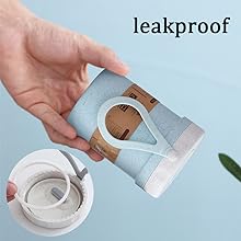 SICANDAENHK Enjoy warm meals on the go with these 2PCS 300ml wheat straw soup cups!Microwave-safe, portable, and come with spoons-perfect for porridge, breakfast, and lunch at the office, outdoor trips, or travel.Cute blue & pink design for daily