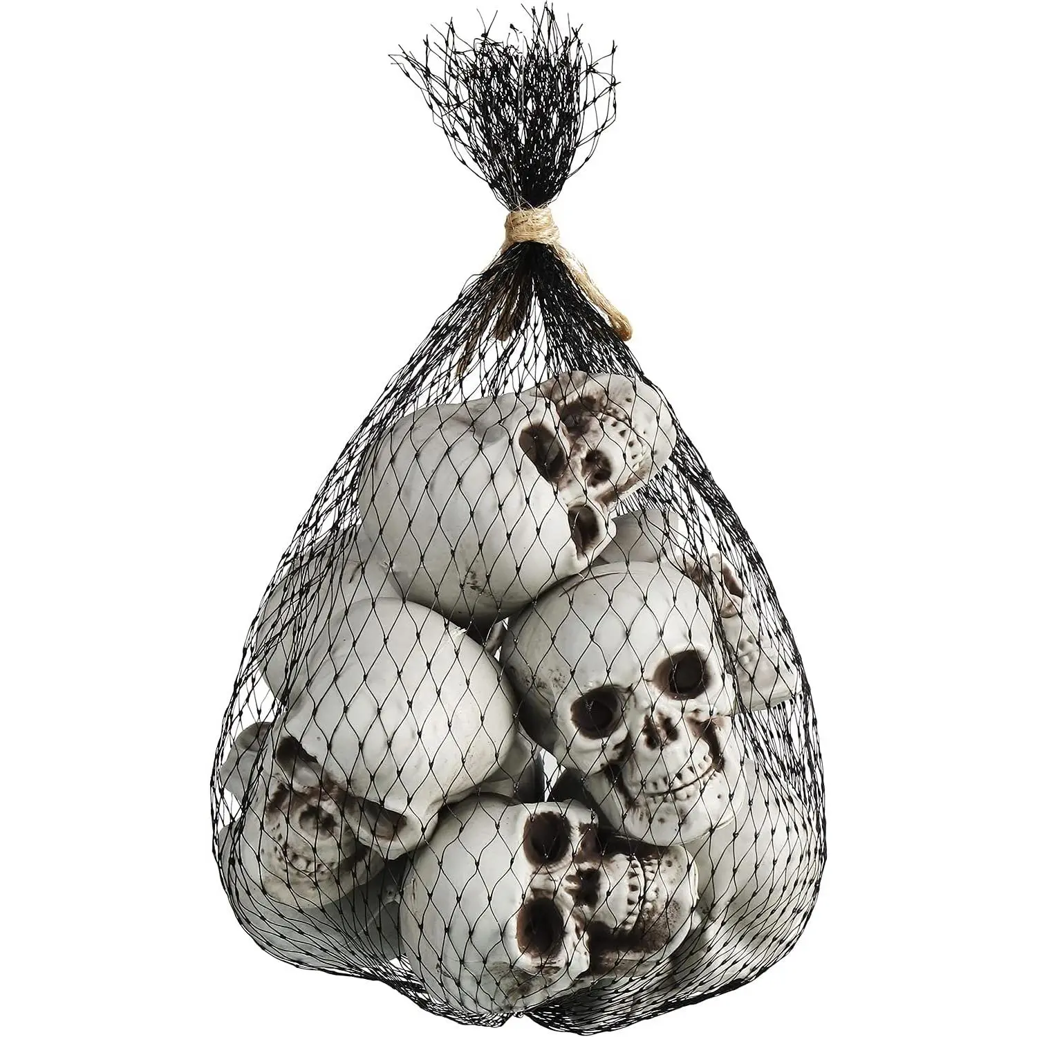 10 Pieces Halloween Skeleton Head Small Mini Skulls for Halloween Party Decoration Props, Table DecorGift.