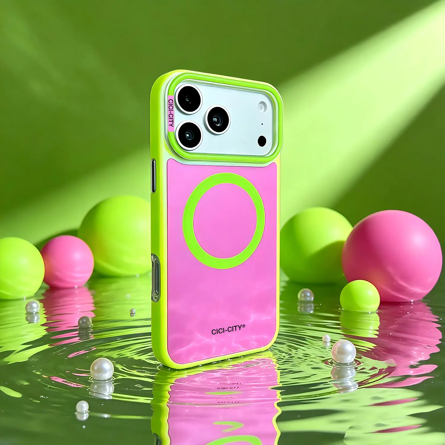 Magnetic Case for iPhone 17 Pro Max 17 16 15 Summer Case Bright Color, Compatible with MagSafe Cute Colorful Gradient Iridescent Matte Shockproof Protective Rainbow Aesthetic Phone Case for Women Girls