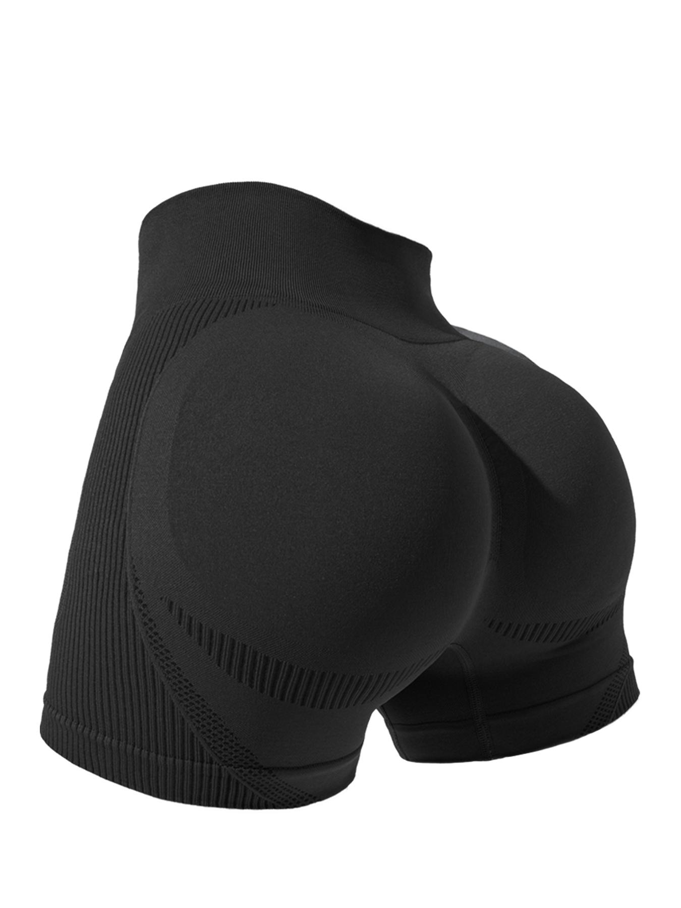 Women's Letter Print Seamless Sports Shorts, High Stretch Breathable Comfortable Skinny Shorts, Ladies Sportswear for Indoor Outdoor Wear