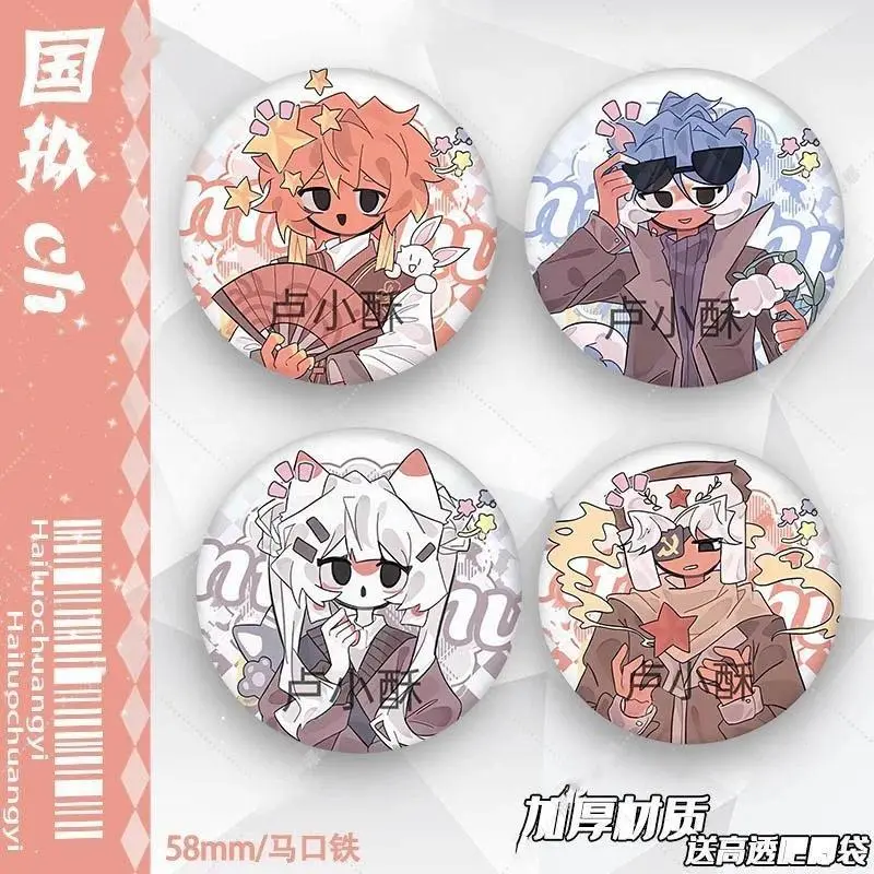 Anime Countryhumans Character Metal Brooch Bag Hat Clothing Badge Decor Jewelry Accessories Collect Pins Keychain Friends Gifts