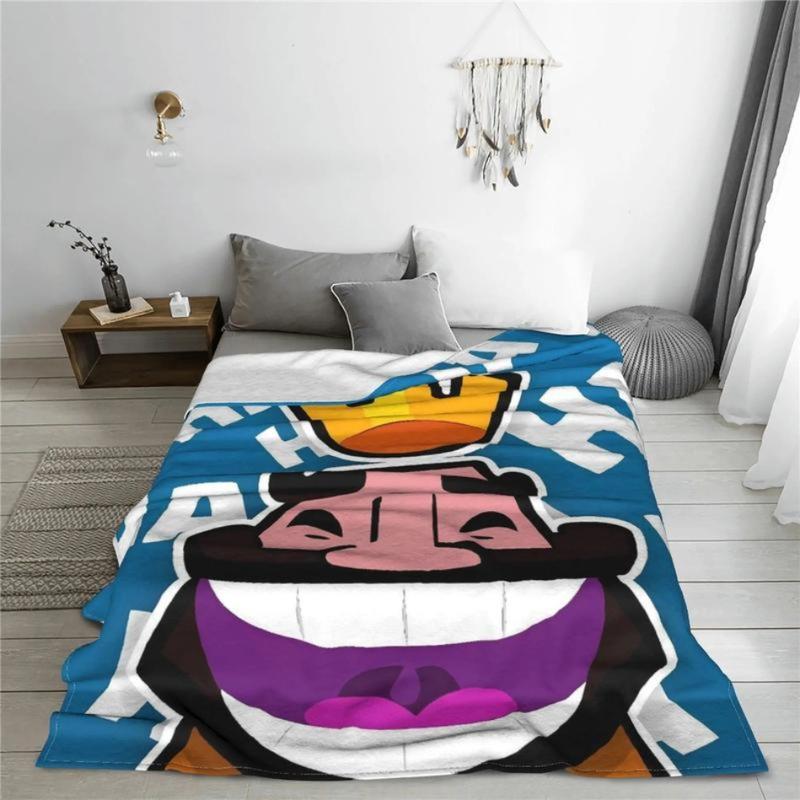 Clash Royale Game Plush Blanket Kids Adult  Flannel Throw Blanket For Bedroom Soft Warm Customized Quality Bedspread Perfect Gift