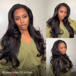 [Must-Have Wig] Wavymy Pre-Styled Butterfly Cut Layer Yaki Straight Natural Wave V Part&Half Wig Beginner Friendly Glueless No Lace Easy Install 250% Density 100% Human Hair Natural Realistic Hairline Comfortable Protective Styling Daily #SummerVibes