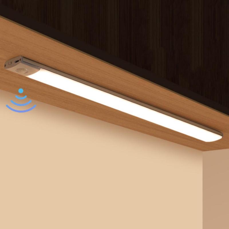 LED Motion Sensor Cabinet Light for Fall, Under Cabinet Closet Light, Waterproof LED Strip Light for Kitchen, Bathroom, Closet, Hallway, Stairway & Garage, Wall Mounted LED Lights, Home Essentials