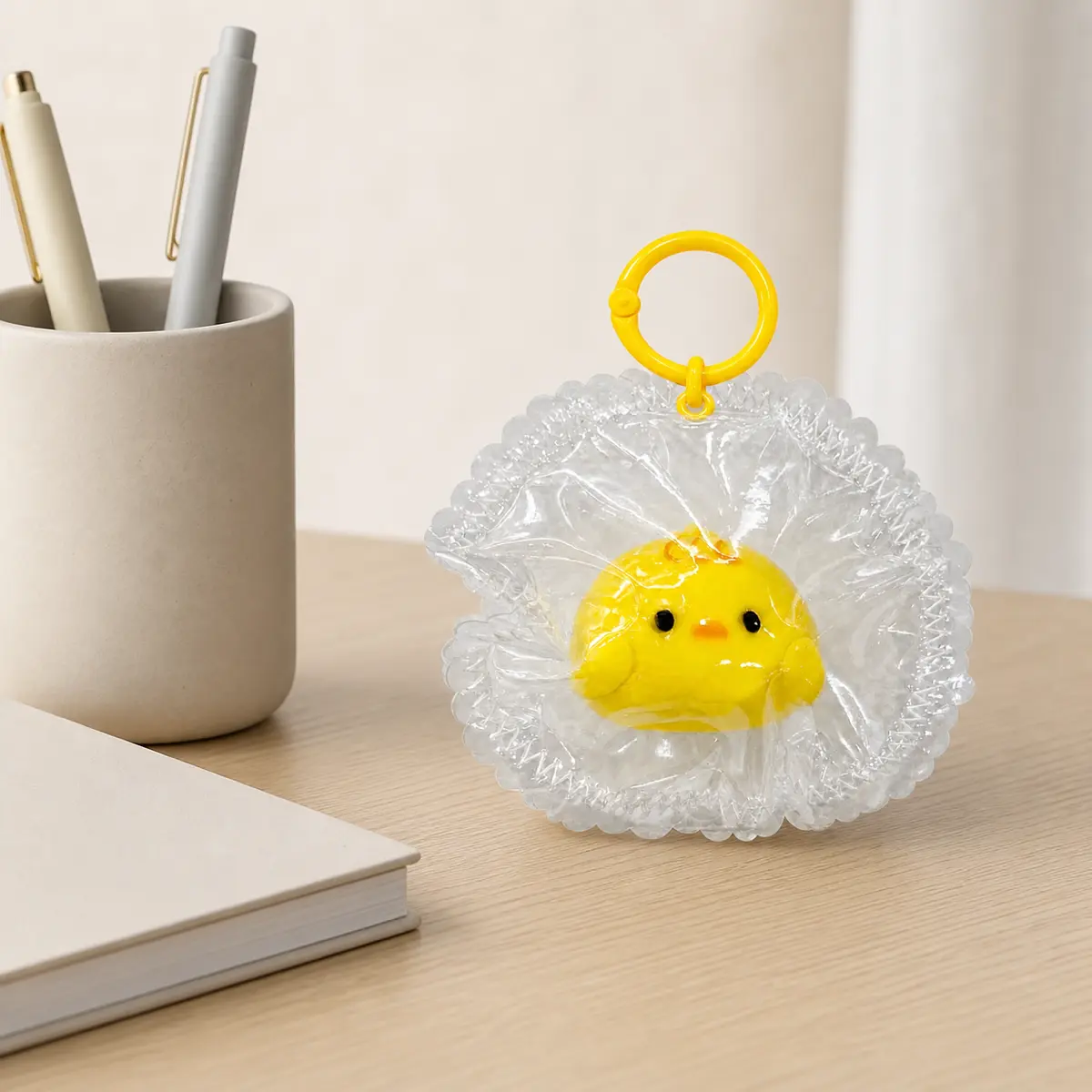 Mini Chick Squishy Keychain, Slow Rising Stress Relief Fidget Toy