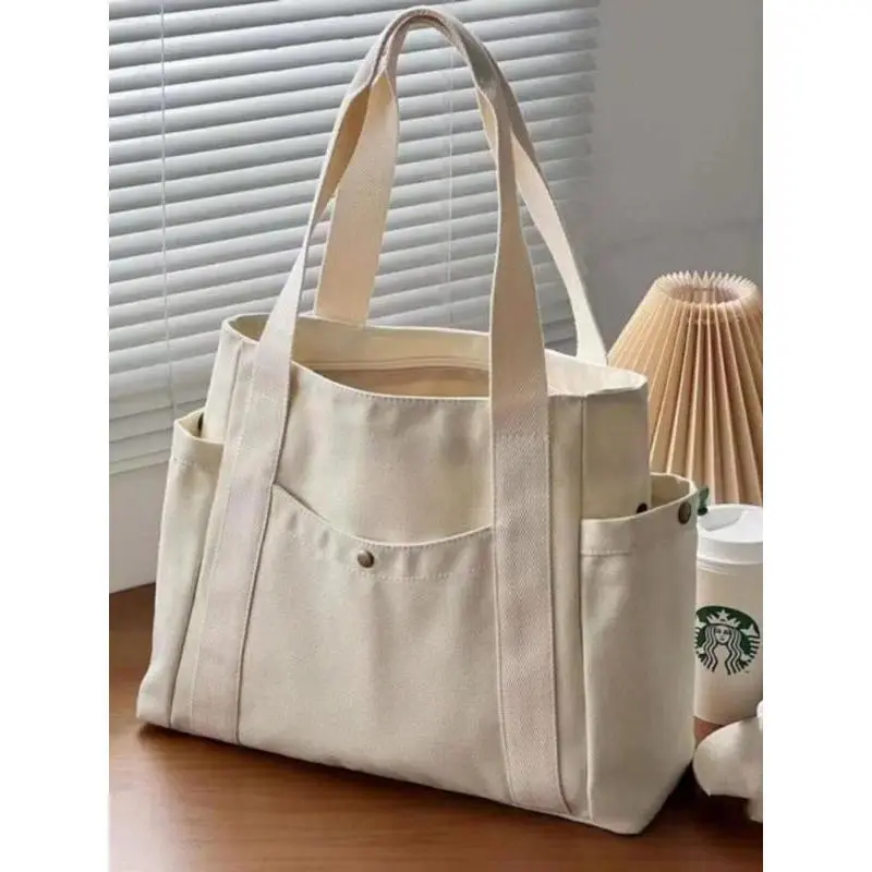 Large Capacity Tote Bag for Women, Solid Color Casual Shoulder Handbag for Work, Office, and Shopping, Bags, Work Bag
