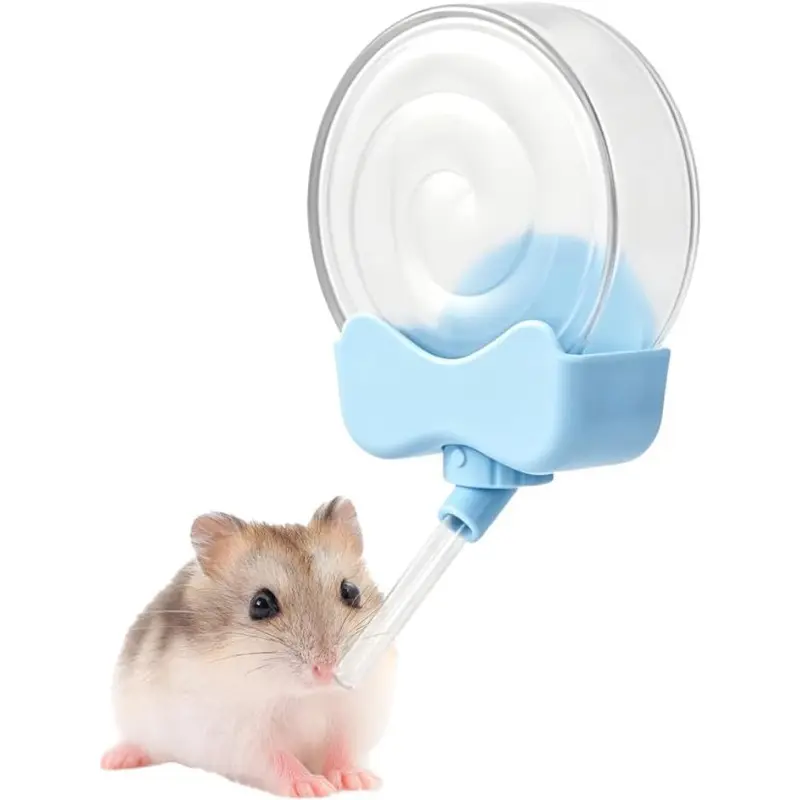 Magnetic Small Animal Water Bottle, 180ML Automatic Hamsters Drinking Bottle Leakproof Hamster Cage Water Dispenser for Hedgehog Rabbit Guinea Pig Chinchilla Ferret