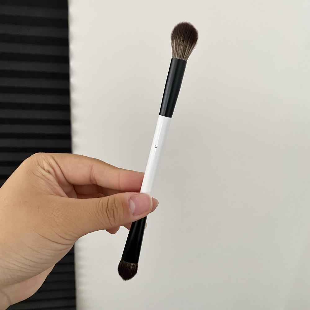 F4 Dual-Ended Foundation Face Brush Double-ended Powder Blush Contour and Eyeshadow Concealer Makeup Brushes