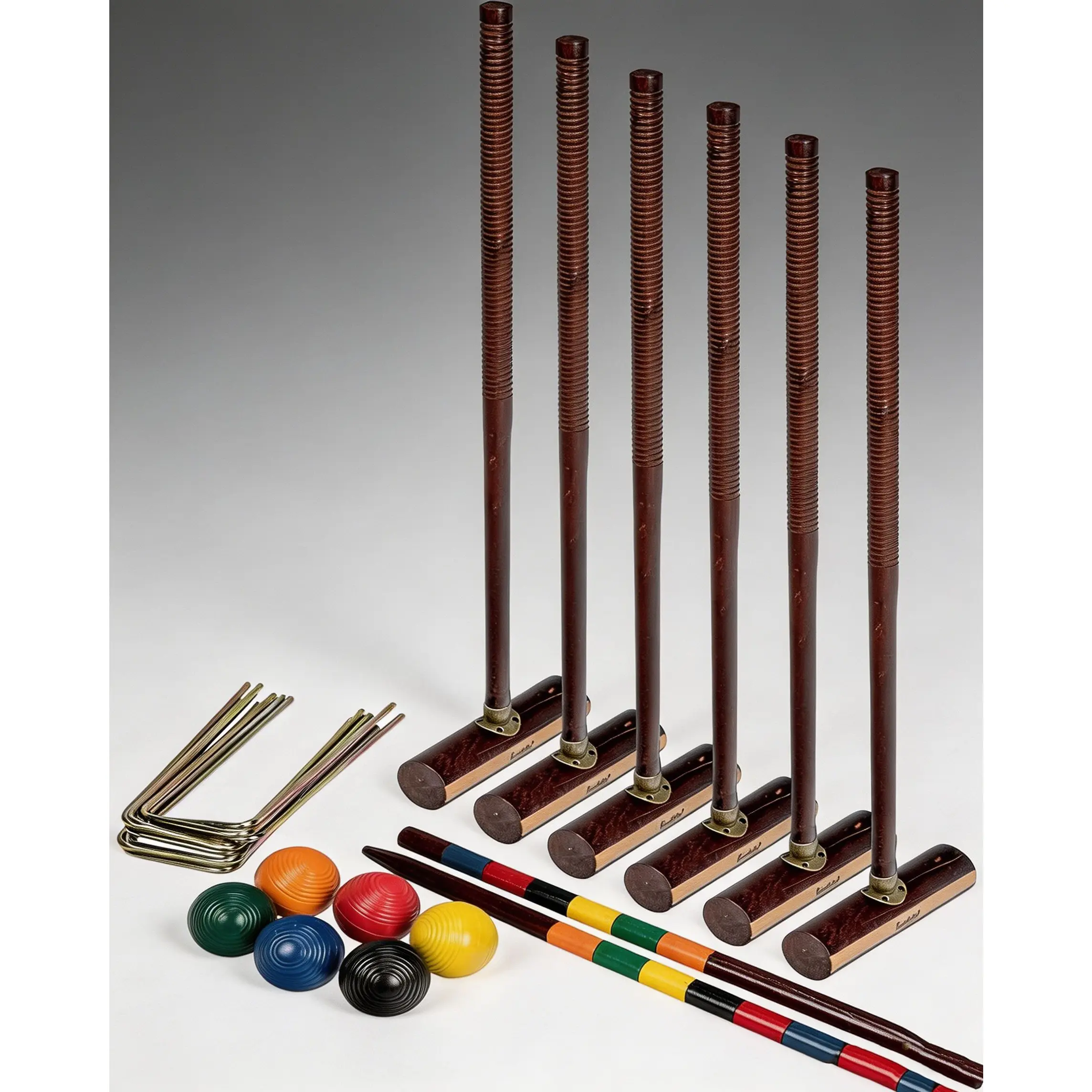 6-Player Croquet Set with Guide Mode Belaying and Multi-Rope Compatibility