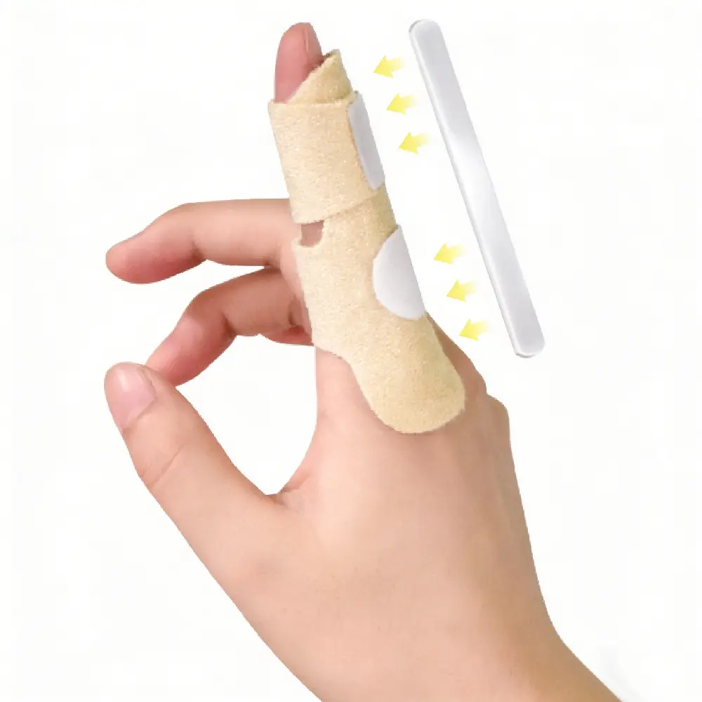 1 Count Adjustable Finger Fixing Splint Straighten Brace Support Protection