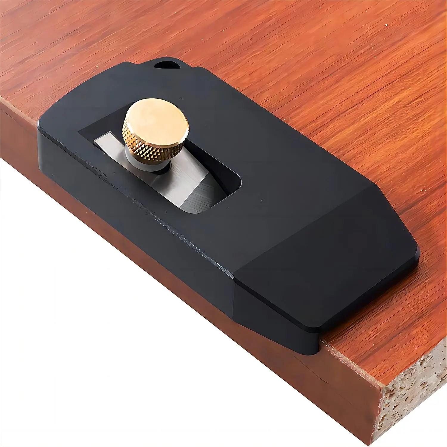 Woodworking Edge Trimmer,Hand Planer Edge Bander with High Speed Steel Blade,Edge Banding Cutter for PVC ABS Melamine Veneer,MG-027Bk