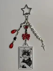Handmade Jjk Choso Y Ryomen Sukuna Keychain, Keychain For Purse, Unique Anime Accessories, Perfect Gift for Fans, Durable Handcrafted Design