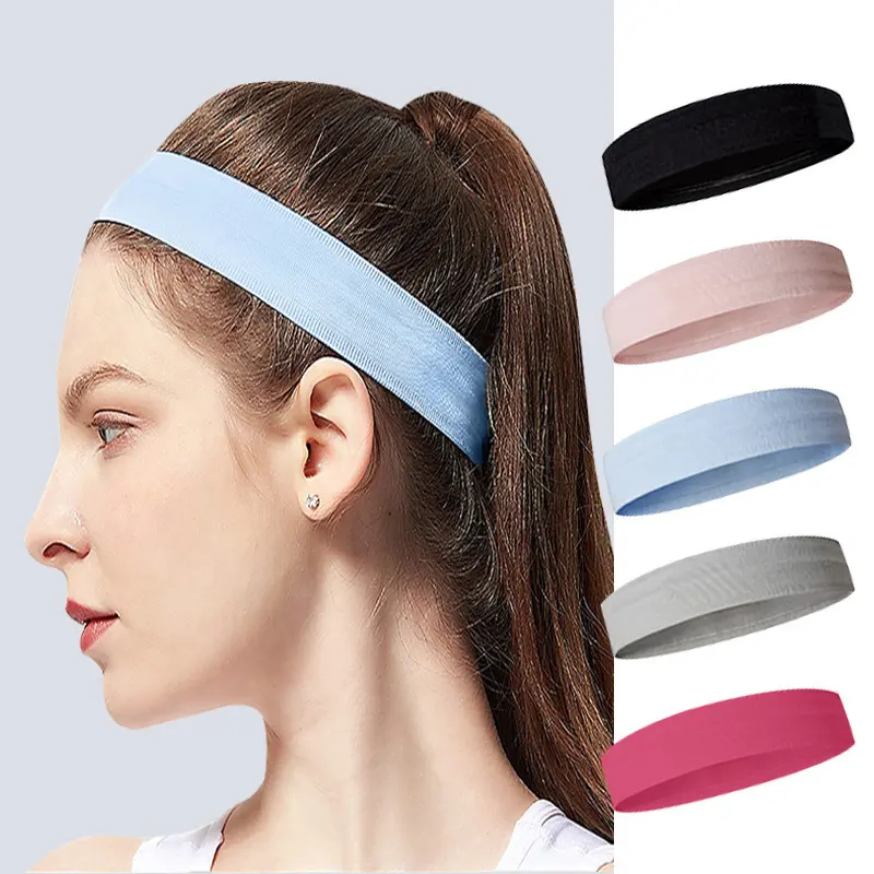 Yoga fashion sports headband, high elasticity, sweat-absorbing headband, headband, nylon headband, wide-edge hair accessory