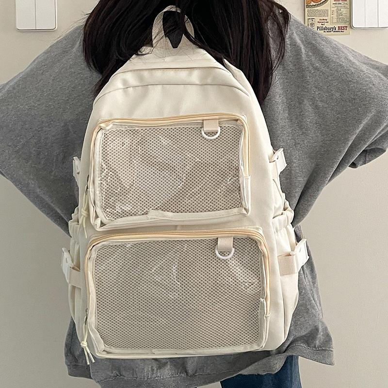 Japanese Style Transparent Ita Bag for Girls Comic Cons Large Capacity Women Backpack Fashion School Bags for College Student JK